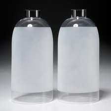 Frosted glass candle for sale  Boonton