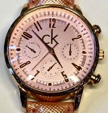 Calvin Klein Feminino Multifunção atemporal Relógio de aço inoxidável Rosa Rose Gold comprar usado  Enviando para Brazil