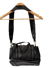 Black faux leather for sale  HORSHAM