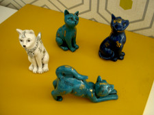 Lot chats porcelaine d'occasion  France