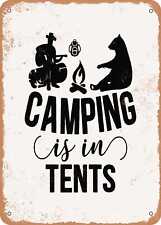 Metal sign camping for sale  USA