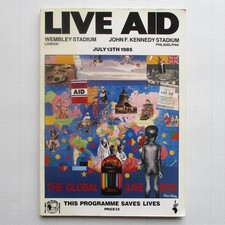 Live Aid Concert Programme Wembley Stadium 1985 Queen Freddie Mercury Book (Ex-) comprar usado  Enviando para Brazil