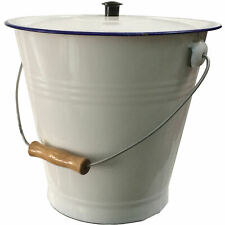 White enamel bucket for sale  PETERBOROUGH