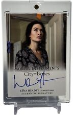 2013 Leaf Mortal Instruments City of Bones Lena Headey cartão de autógrafo sem reserva!, usado comprar usado  Enviando para Brazil