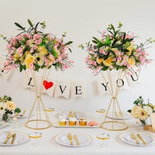 Metal gold flower for sale  UK
