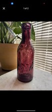 Protetor de leite para garrafa de vidro roxo leite absolutamente puro vazio 11,5" de altura * comprar usado  Enviando para Brazil