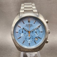 Relógio Casio cronógrafo masculino 39mm mostrador azul tom prata data MMW-501 nova bateria comprar usado Relógio Casio cronógrafo masculino 39mm mostrador azul tom prata data MMW-501 nova bateria comprar usado  Enviando para Brazil