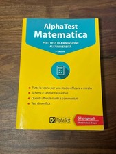 Alphatest matematica manuale usato  Sassari