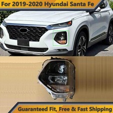 Conjunto de farol lateral do motorista para projetor de halogênio Hyundai Santa Fe 2019 2020 comprar usado  Enviando para Brazil