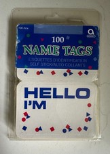 Vintage hello name for sale  Portsmouth