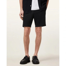 ALLSAINTS - Shorts preto cobalto - Roupa lavada slim fit algodão tamanho 33 - $140 comprar usado  Enviando para Brazil