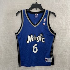 Camiseta de basquete masculina Champion NBA Orlando Magic Ewing #6 Youth L pulôver vintage comprar usado  Enviando para Brazil