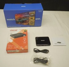 Micro projetor LED MIROIR M20 + tela de projeção montada na parede Onn 120" comprar usado  Enviando para Brazil