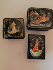 Trio russian lacquered for sale  SHEFFIELD