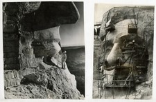 Vintage década de 1930 Mt. Rushmore Construção de Fotos da Cabeça de Lincoln (2)  comprar usado  Enviando para Brazil