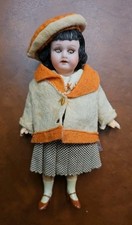 Muñecas antiguas de moda vintage 7" cabeza bisque cuerpo comp Alemania LOTE #21 segunda mano  Embacar hacia Mexico