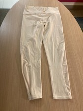 Leggings Mono B grande malha bronzeada incrustada nylon mistura de lycra tornozelo cintura larga comprar usado  Enviando para Brazil