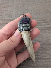 Anhänger rinderhorn amethyst gebraucht kaufen  Kerpen