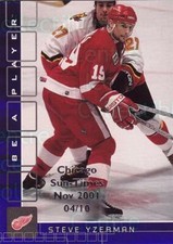 2001-02 BAP Memorabilia Chicago Sun Times Sapphire #15 Steve Yzerman comprar usado  Enviando para Brazil