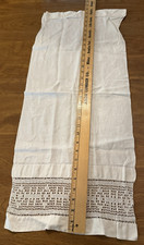 Toalha de convidado antiga herança linho damasco FILET LACE - 32" x 14" comprar usado  Enviando para Brazil