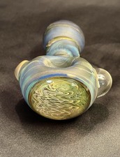 Cachimbo de vidro jateado Heady areia com janela e opala peruca pirogênica prata e ouro  comprar usado  Enviando para Brazil