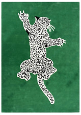 Tapete de escalada leopardo tufado à mão tapete de quarto quarto infantil cor verde tapete de área comprar usado  Enviando para Brazil