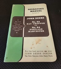 Usado, John Deere nº fabricante de equipamento original Chopper de feno 62 e número 64 colheitadeira manual do operador comprar usado  Enviando para Brazil