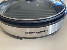 Usado, Churrasqueira elétrica interna Elite Gourmet sem fumaça com tampa de vidro, máquina de lavar louça... comprar usado  Enviando para Brazil