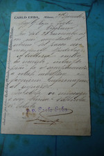 Cartolina intestata autografat usato  Sant Agnello