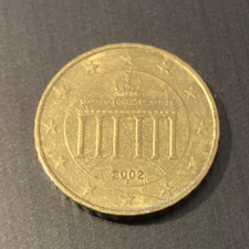 Niemcy 2002 Brama Brandenburska 10 Dziesięć Centów Moneta obiegowa na sprzedaż  Wysyłka do Poland