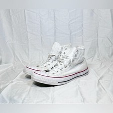 Tênis Converse Chuck Taylor All Star branco lona cano alto unissex ~M-11/W-13~ comprar usado  Enviando para Brazil