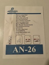 Aerogaviota safety card for sale  American Canyon