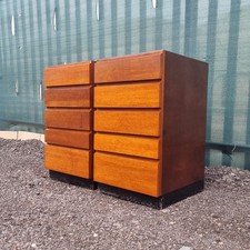 Pair vintage teak for sale  HUNTINGDON