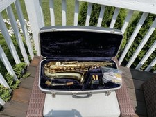 Usado, Saxofone Alto Vintage 1970 Conn Shooting Star com Estojo e Bocal Yamaha BOM comprar usado  Enviando para Brazil