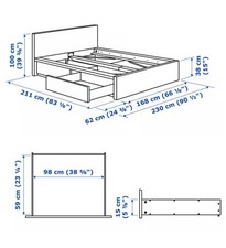 White ikea malm for sale  Des Plaines