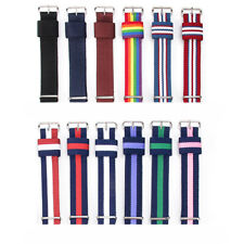 Pulseira de relógio de lona de náilon trançada de alta qualidade militar 18/20/22 mm multicolorida comprar usado  Enviando para Brazil