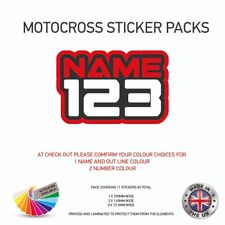Motocross personalised name for sale  PAISLEY