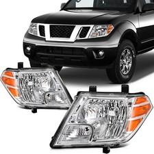Usado, Conjunto de farol Nissan Frontier 2019-2009 carcaça cromada com par âmbar comprar usado  Enviando para Brazil
