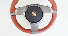 Porsche 997 987 MK2 Steering Wheel Pdk Leather Terakota LS7 O.Airbag na sprzedaż  Wysyłka do Poland
