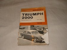 Triumph 2000 service for sale  UK
