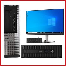 Computador Windows 10 barato rápido com monitor de 22" i5 CPU 8GB 256GB SSD Dell HP, usado comprar usado  Enviando para Brazil