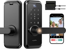 Campainha de maçaneta com trava de porta vídeo 6 em 1 entrada sem chave impressão digital comprar usado  Enviando para Brazil