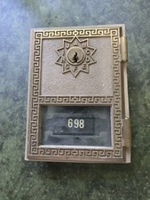 Usado, Porta de caixa postal vintage de latão dos EUA #698 comprar usado  Enviando para Brazil