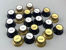 4x Botões Refletores de Guitarra LP Top Hat Botões DOURADOS/PRETO Compatível com Epiphone Les Paul SG comprar usado  Enviando para Brazil
