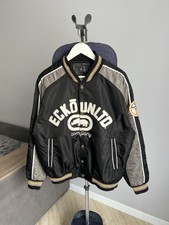 Usado, Jaqueta Bombardeiro Varsity Vintage Ecko Unltd Reversível Y2K Logotipo Grande Masculina Tamanho G comprar usado  Enviando para Brazil