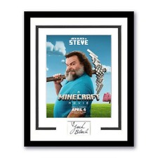 Quadro Jack preto assinado corte 11x14 Minecraft Steve autografado ACOA comprar usado  Enviando para Brazil