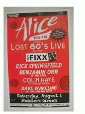 Pôster folheto The Fixx Benjamin Orr of the Cars comprar usado  Enviando para Brazil