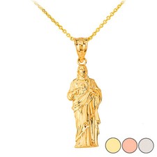 Colar pingente de corpo inteiro Jesus Cristo em ouro (disponível em amarelo/rosa/branco) comprar usado  Enviando para Brazil