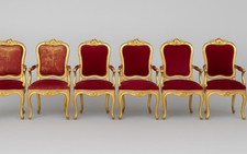Set poltrone romane usato  Roma