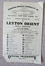 Charlton leyton orient for sale  LONDON
